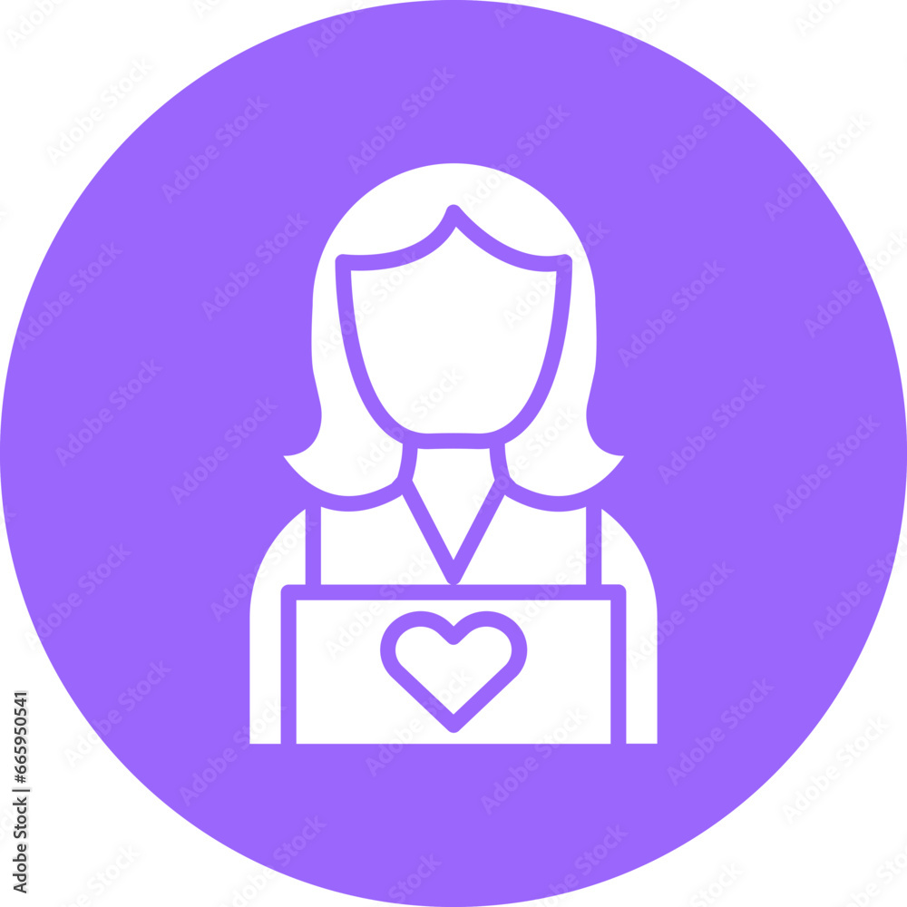 Vector Design Child Caretaker Icon Style Vector Design Child Caretaker Icon Style