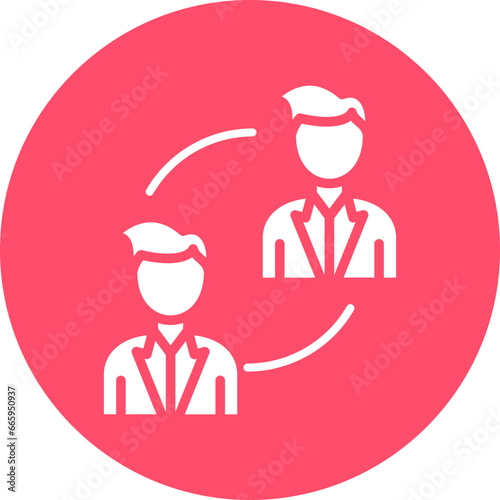 Vector Design P2P Lending Icon Style
