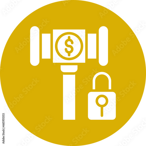 Vector Design Private Auction Icon Style