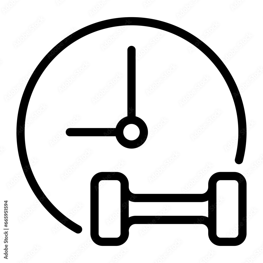 dumbbell line icon dumbbell line icon