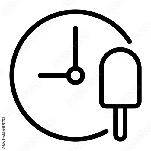 ice cream line icon