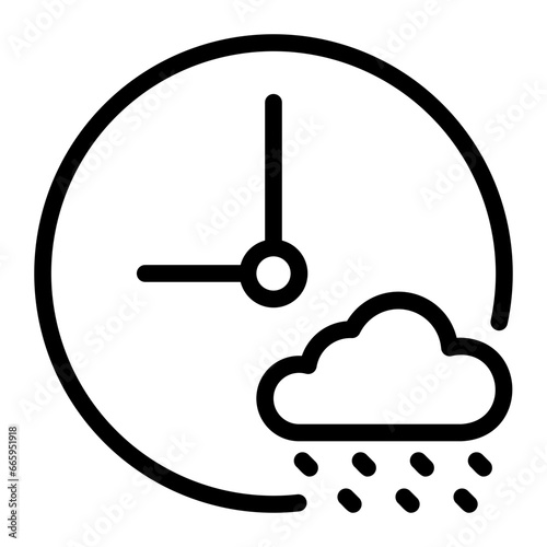 rain line icon