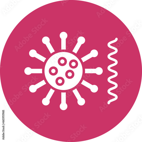 Vector Design Bacteria And Virus Icon Style