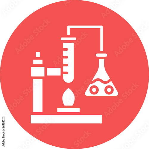 Vector Design Chemistry Experiment Icon Style