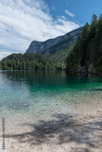 Tovel lake Trentino Alto Adige Italy