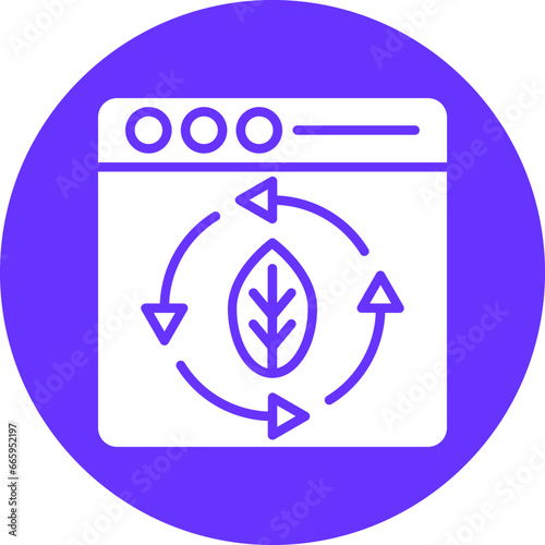 Vector Design Continuous Updating Icon Style
