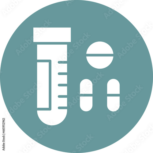 Vector Design Drug Test Icon Style