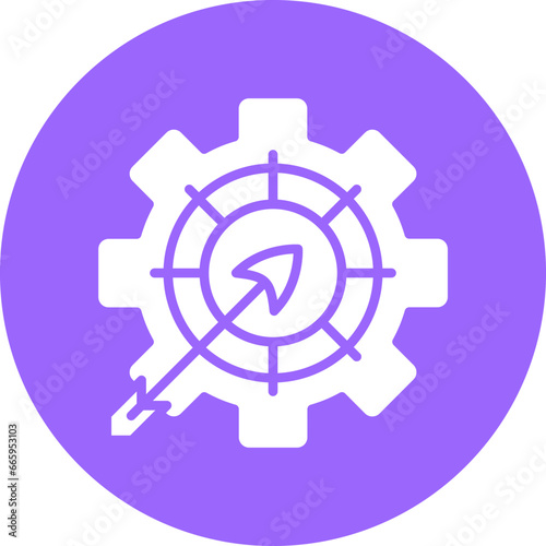 Vector Design Goals Management Icon Style