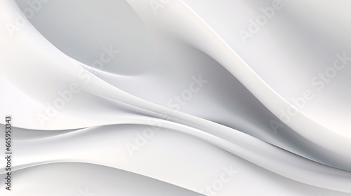 line smooth white abstract background generative ai