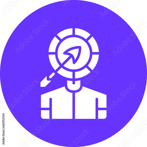 Vector Design Head Hunting Icon Style