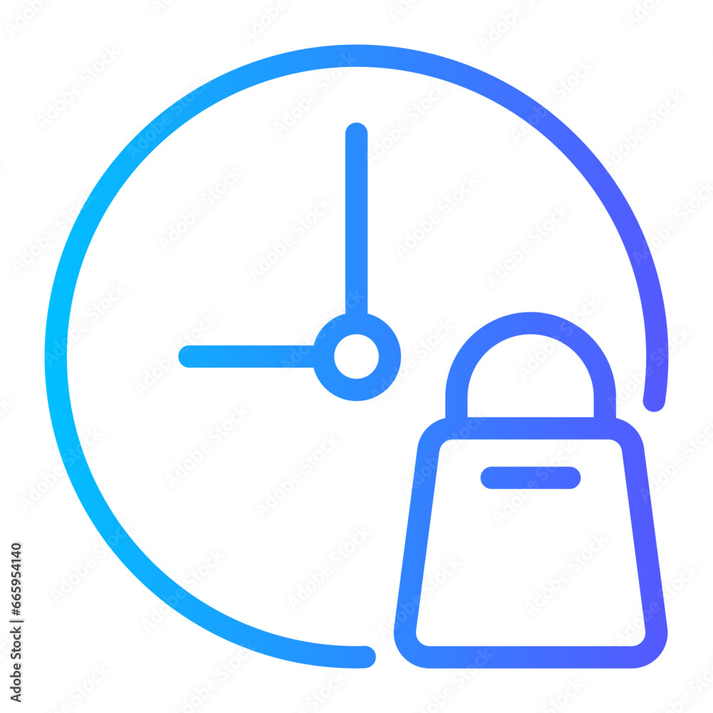 shopping bag gradient icon shopping bag gradient icon