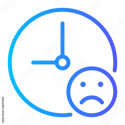 sad gradient icon