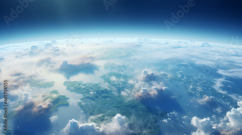 photography of planet Earth globe taken from above with clouds above.