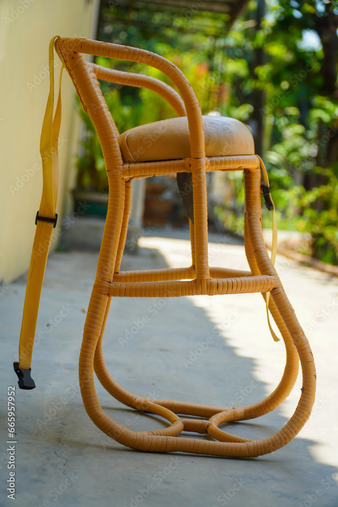 Rattan chairs, motorbike accessories for additional seating for children Rattan chairs, motorbike accessories for additional seating for children