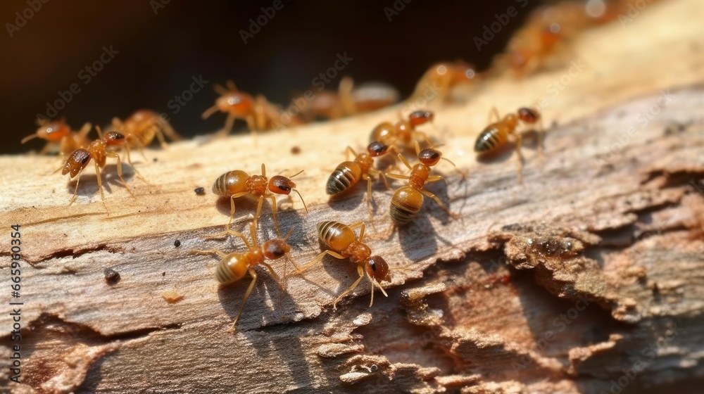 Termite-Eaten Wood Represents The Dual Nature of Decay and Renewal in The Cycle of Life Termite-Eaten Wood Represents The Dual Nature of Decay and Renewal in The Cycle of Life