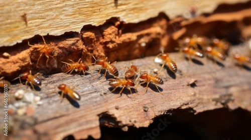 Termite-Eaten Wood Represents The Dual Nature of Decay and Renewal in The Cycle of Life