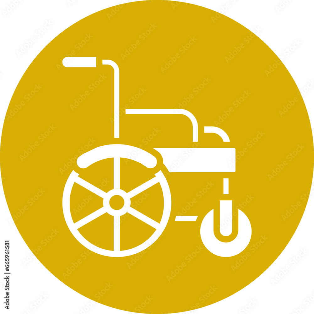 Automatic Wheelchair Icon Style Automatic Wheelchair Icon Style