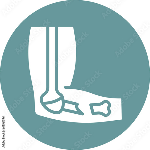 Broken Arm Icon Style