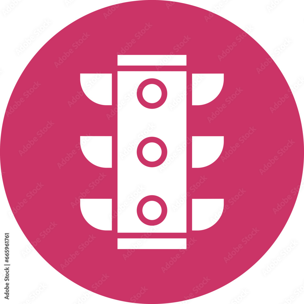 Smart Traffic Light Icon Style Smart Traffic Light Icon Style