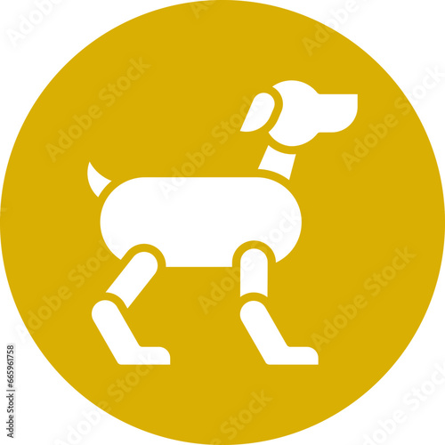 Robot Dog Icon Style