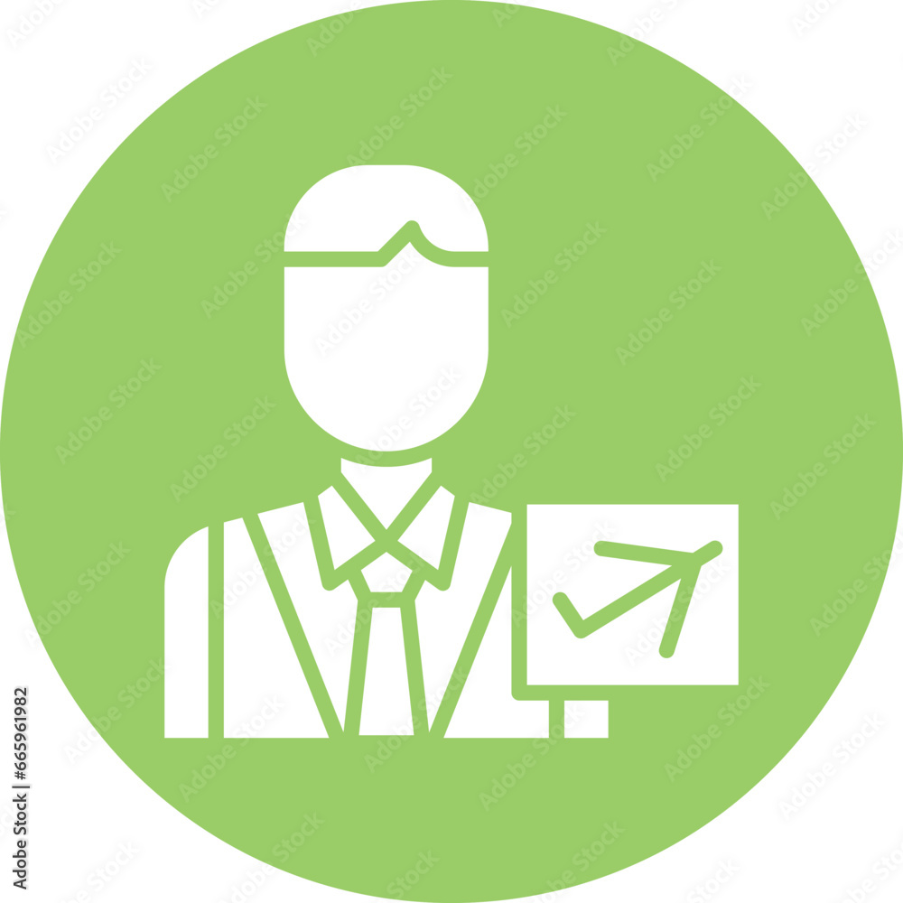 Airport Representative Icon Style Airport Representative Icon Style