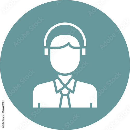 Airline Agent Icon Style