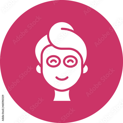 Facial Mask Icon Style