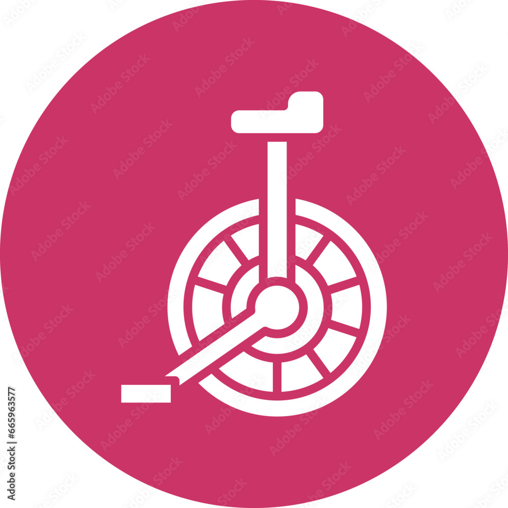 Unicycle Icon Style Unicycle Icon Style