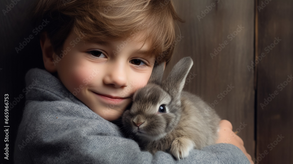 copy space, stockphoto, cute little child cuddling a cute rabbit. Love and affection between a cute rabbit and a young child. Beautiful design for a calendar. copy space, stockphoto, cute little child cuddling a cute rabbit. Love and affection between a cute rabbit and a young child. Beautiful design for a calendar.