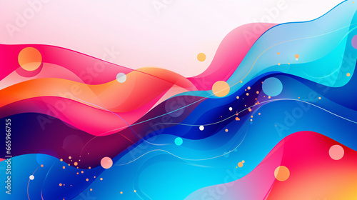 colorful wallpaper wavy background generative ai