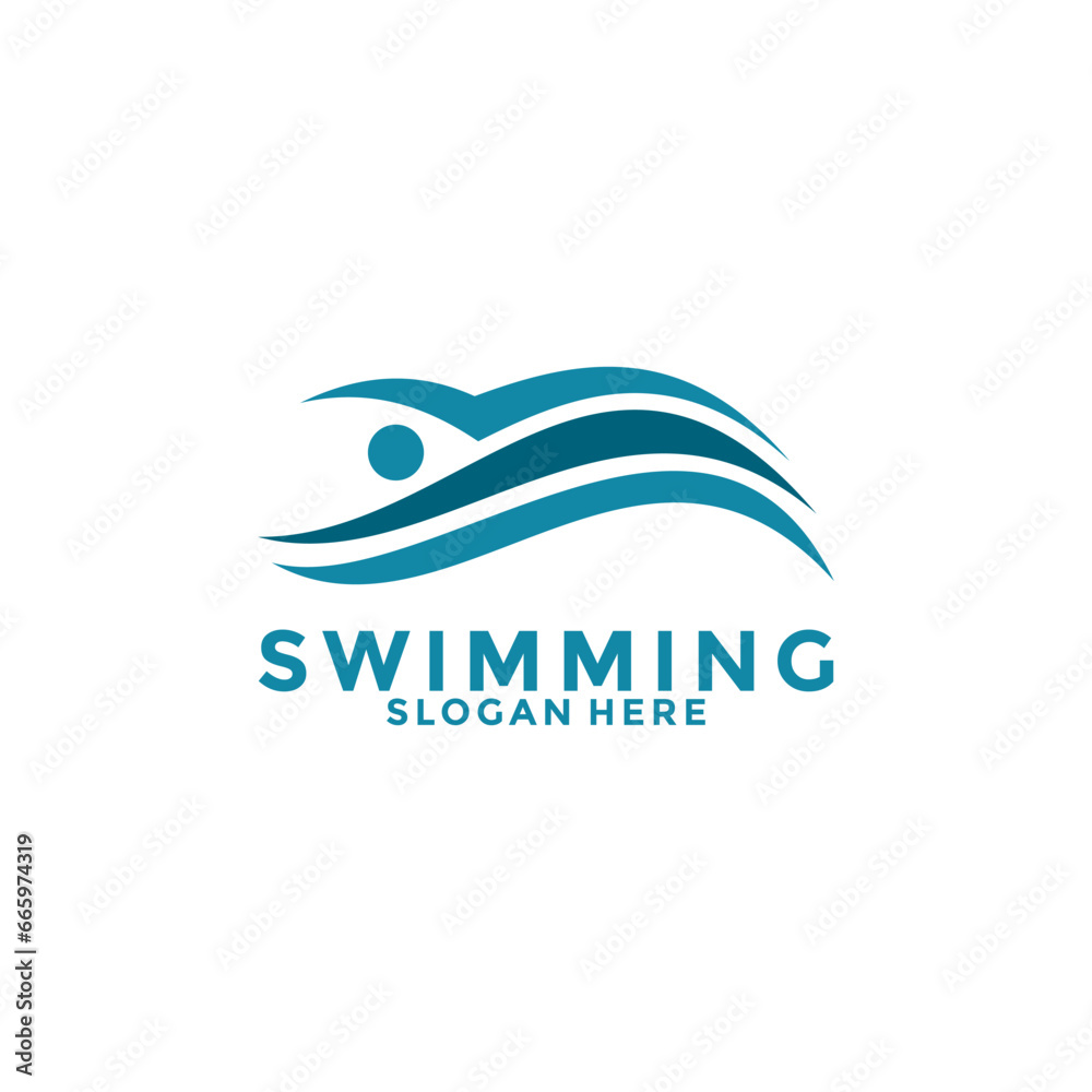 swimming logo icon vector, Swim logo design template swimming logo icon vector, Swim logo design template