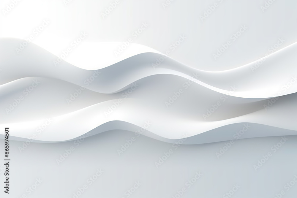 Fototapeta premium abstract soft white wavy background