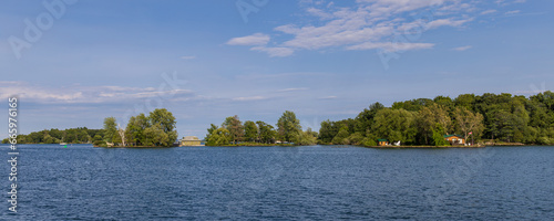 Photos Panoramic photo of multiple islands in the Thousand Islands archipelago on the S