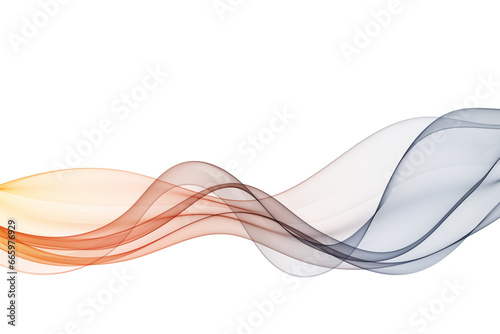 Modern colorful abstract wave flow poster. Waveform on a white background.