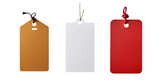 blank tag collection, paper tag set