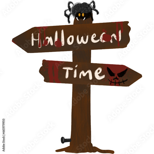 set of wooden signs