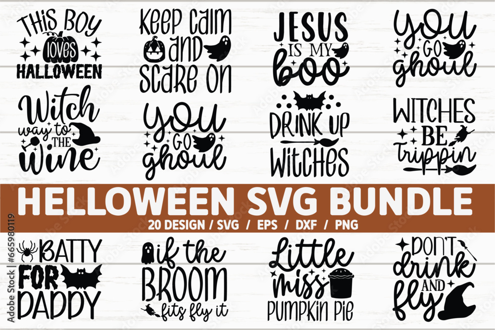 Fototapeta premium Halloween SVG Bundle