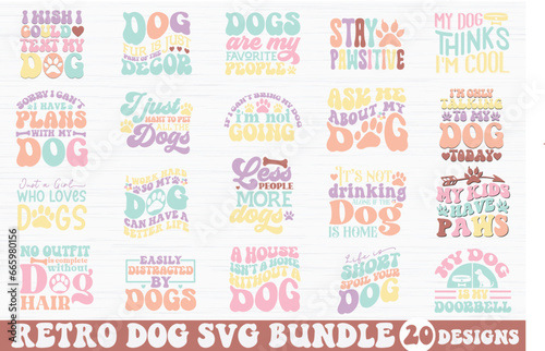 Retro Dog SVG Bundle