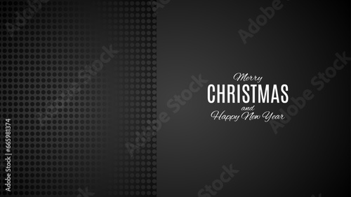 Merry Christmas and Happy New Year background  greeting card  poster  holiday cover. beautiful modern flat line art style. Xmas decoration.