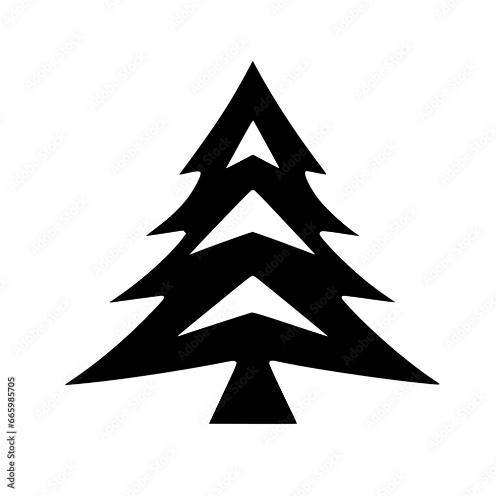 Decorative Christmas Tree Vector Illustration - Festive Xmas Tree Design for Greeting Cards, Holiday Decor, and Winter Celebrations - Traditional Green Pine Tree with Ornaments, Stars, and Lights Decorative Christmas Tree Vector Illustration - Festive Xmas Tree Design for Greeting Cards, Holiday Decor, and Winter Celebrations - Traditional Green Pine Tree with Ornaments, Stars, and Lights