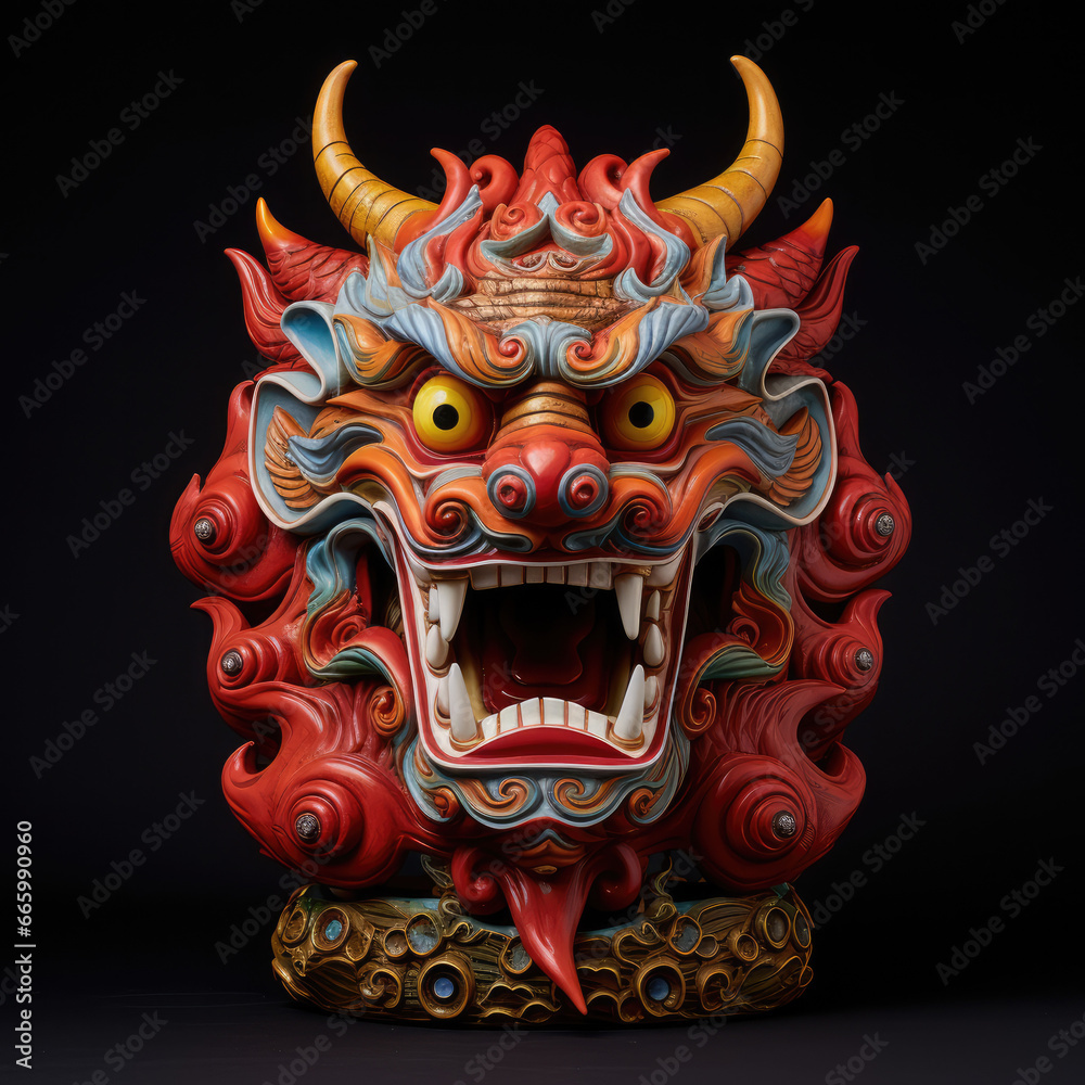 Head of chinese dragon Head of chinese dragon