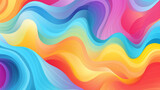 A LGBTQ+ colorful wave background