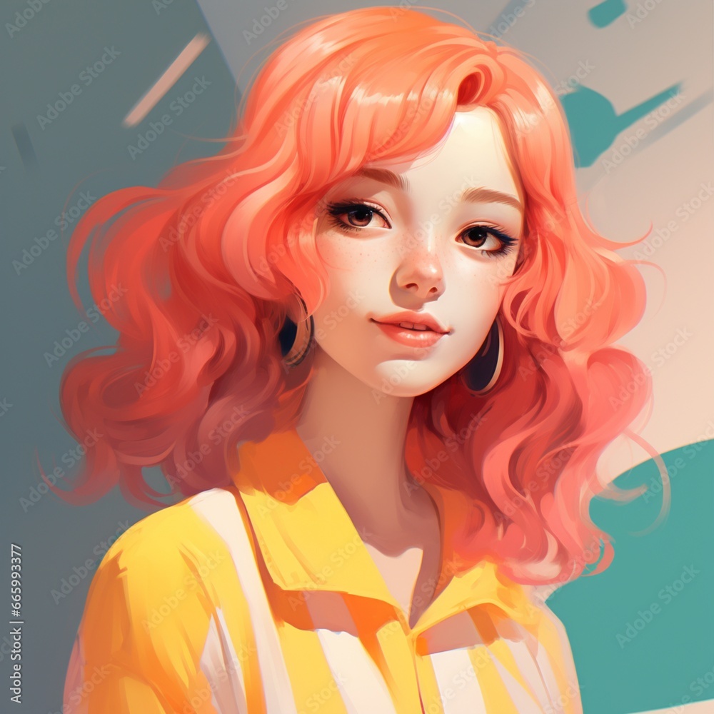 portrait of a girl  generated by AI