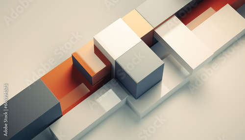 Fototapeta Naklejka Na Ścianę i Meble -  Abstract 3D Business Background