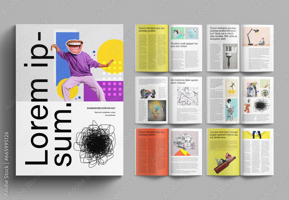 Creative Book Layout Design Template Stock Template | Adobe Stock