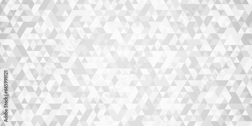  Abstract gray and white small square geomatrics triangle background. Abstract geometric pattern gray and white Polygon Mosaic triangle Background, business and corporate background.