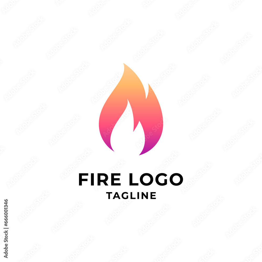 Fire Flame Logo design vector. Burning Inferno Energy Power icon Fire Flame Logo design vector. Burning Inferno Energy Power icon