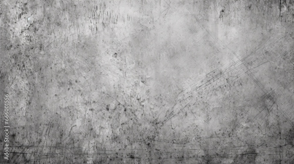 grunge texture on scratched metal gray scale.Generative AI