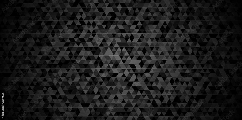 Fototapeta premium Abstract black and white black chain rough backdrop background. Abstract geometric pattern gray and black Polygon Mosaic triangle Background, business and corporate background. 