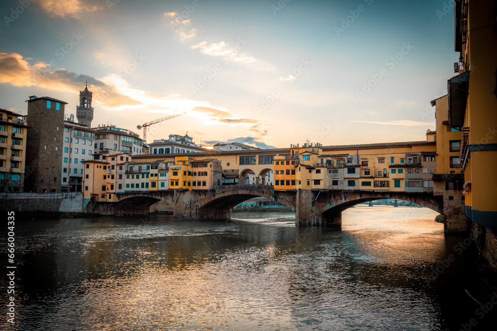 Ponte Vecchio Florence, Italy. Firenze. Florenz. Italia, Bridge. Brücke. Fluß